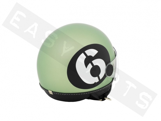 Helmet Demi Jet VESPA Visor 2 Sei Giorni Matt Green 344/A (limited edition)